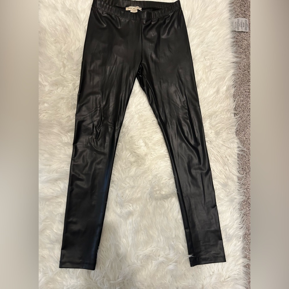 Arden B- Black Faux Leather Leggings